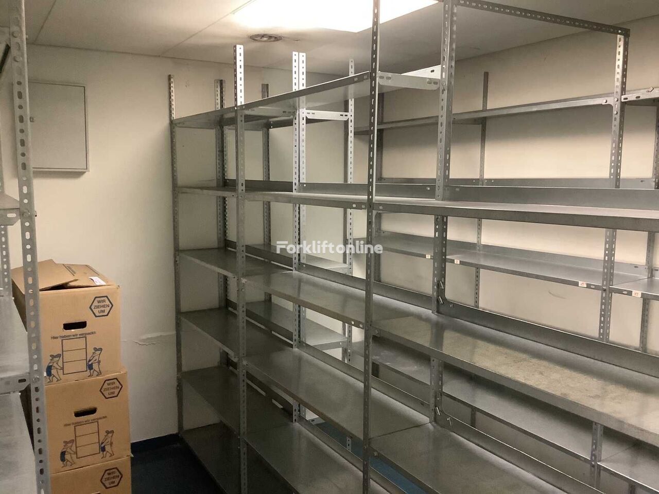 Room content: storage rack warehouse shelving